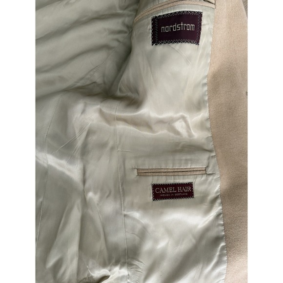 VTG Chaps Ralph Lauren Blazer Mens 42R Tan Beige Camel Hair Jacket Sport Coat - Picture 6 of 11